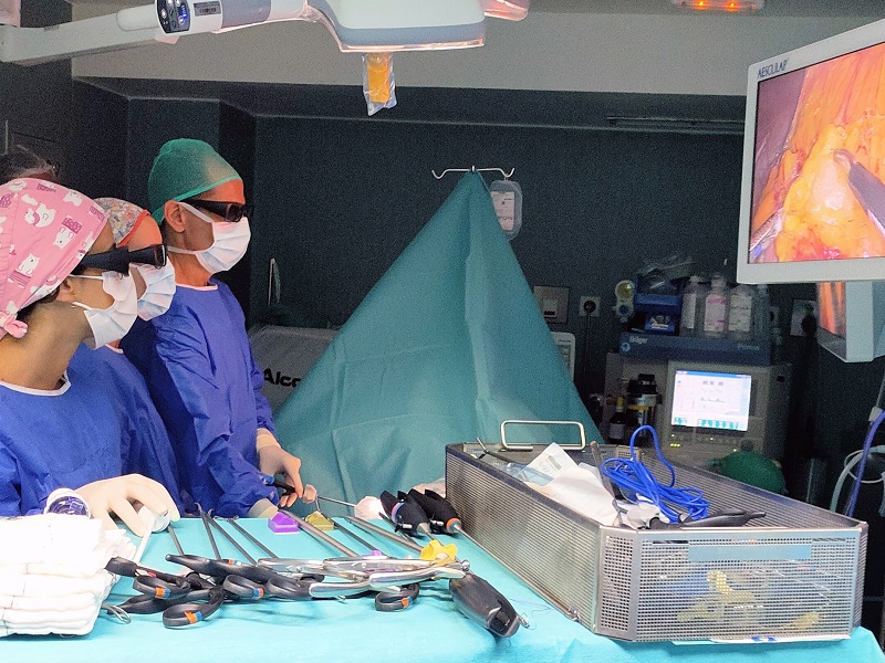 Cirugía laparoscópica en 3 dimensiones